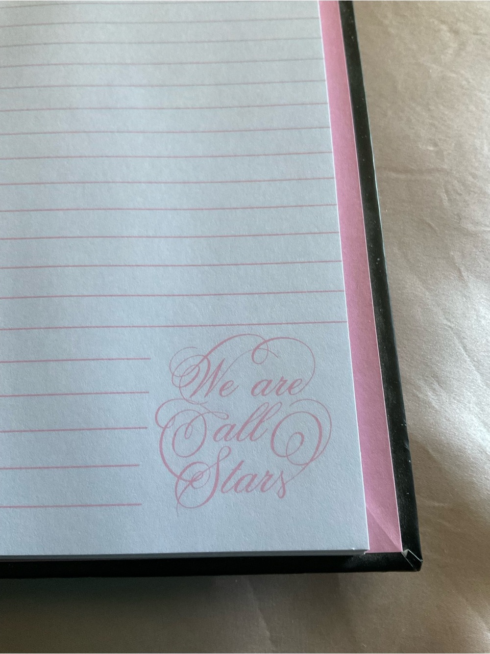 We Are All Stars Spiral Notebook — Black & White Cover 6 X 8.5” - Picture 4 of 5
